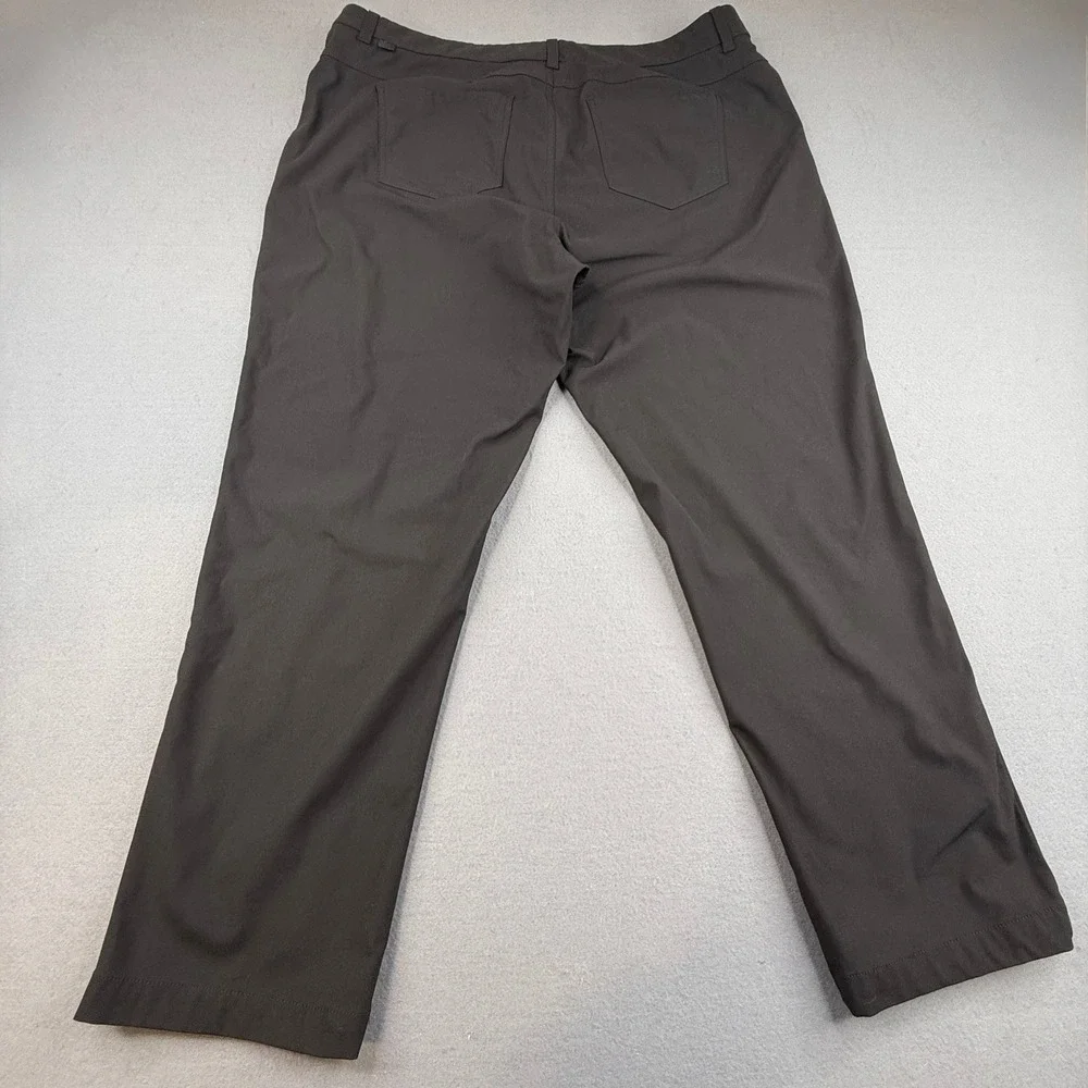 VRST Athletic Pants Mens 40x30 Black 5-Pocket Commuter Performance Trousers
